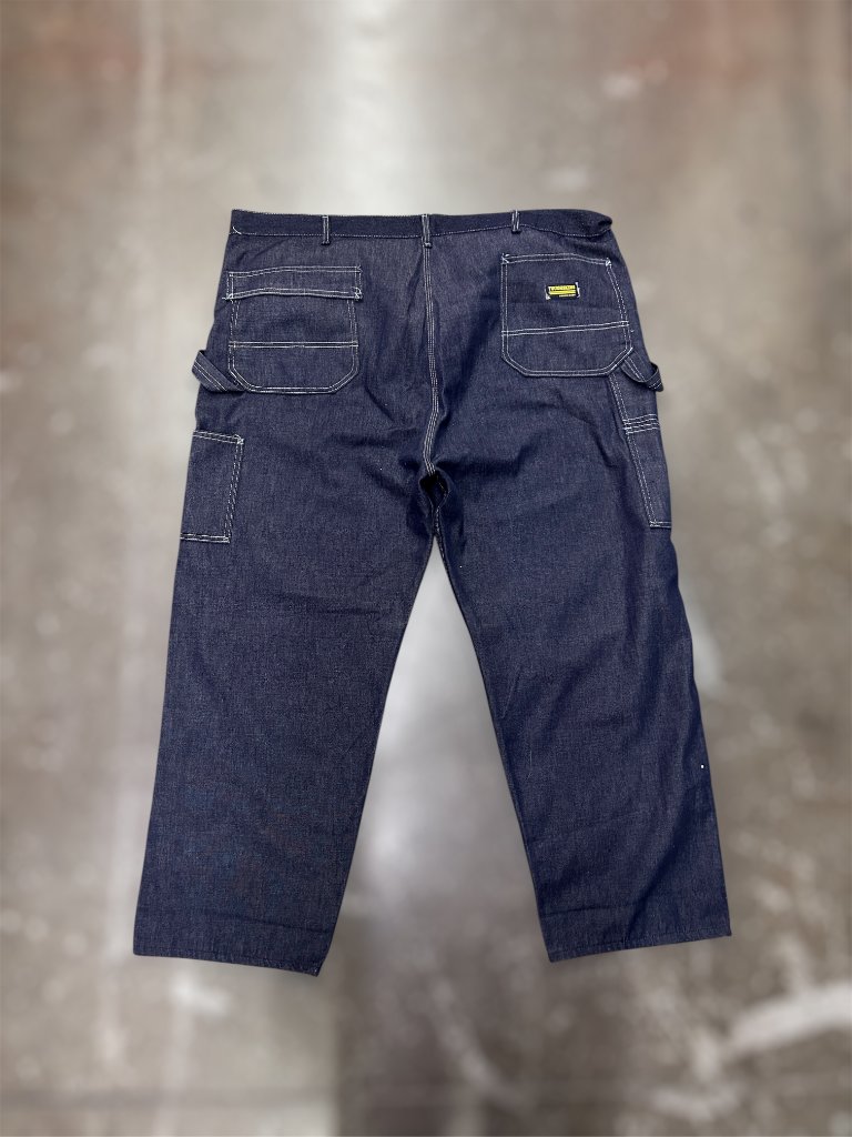 Vintage Toughskins Union Made Carpenter Jeans 50x30 Dark Denim Workwear Utility